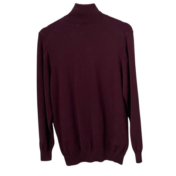 Zara Burgundy Turtleneck Sweater in Men's Size Medium - Picture 3 of 7